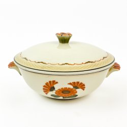 Servierschale mit Deckel  Morgenfrue, Aluminia