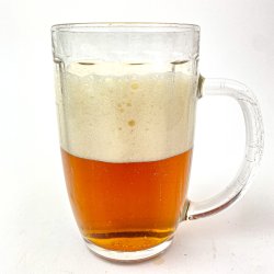 Schner vintage Bierkrug aus klarem Glas