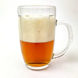 Schner vintage Bierkrug aus klarem Glas