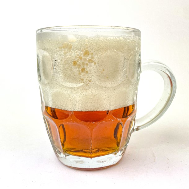 Schner vintage Bierkrug aus klarem Glas
