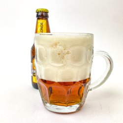 Schner vintage Bierkrug aus klarem Glas