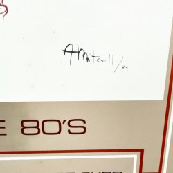 Fed 80'er plakat p plade