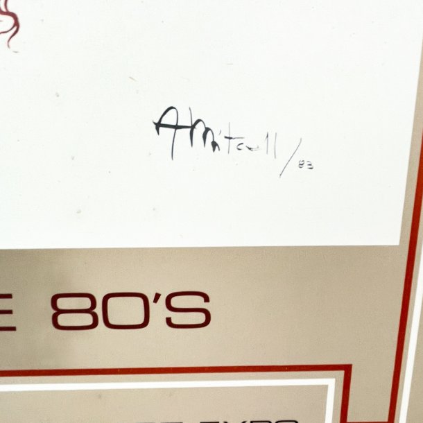 Fed 80'er plakat p plade