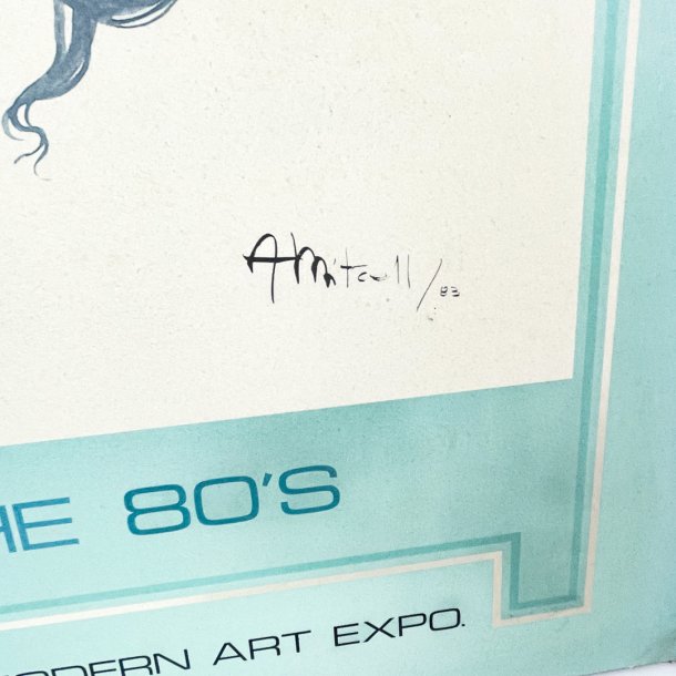 Fed 80'er plakat p plade