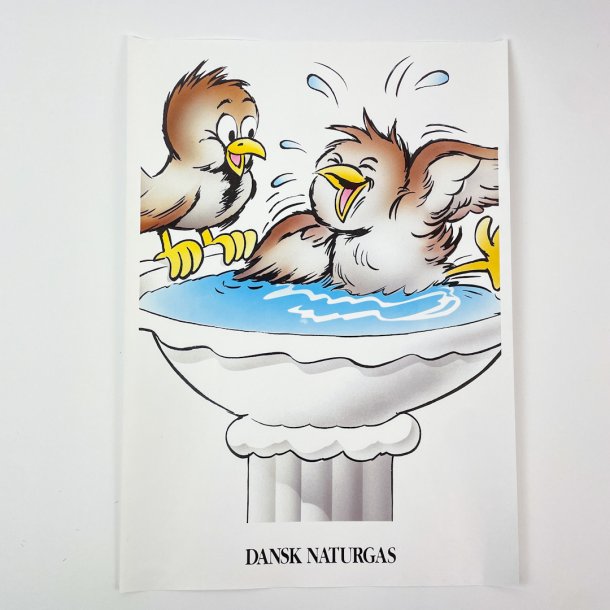 Plakat, Dansk Naturgas  30 x 40 cm.