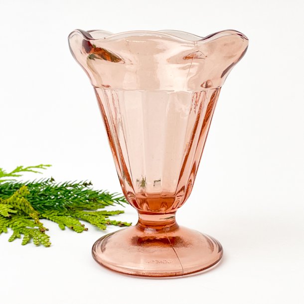Rosa vintage isglas, 