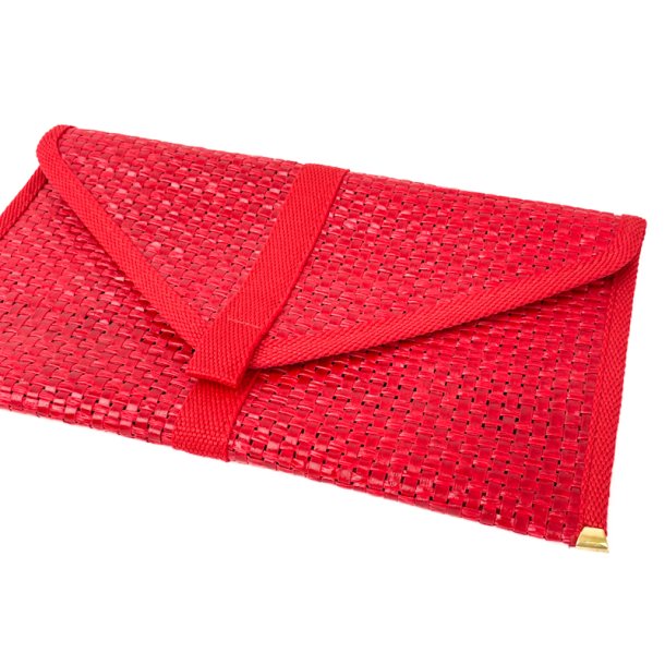 Italiensk rd vintage clutch