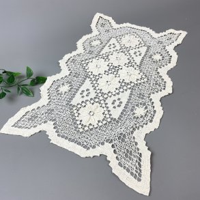  Hvid vintage bakkeserviet 