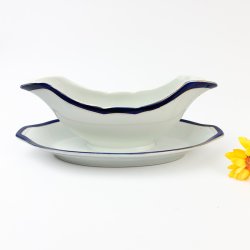 Saucenschale mit blauem Band  VILLEROY &amp; BOCH