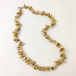 Mehrfarbige Naturperlen-Halskette