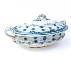 Antike Terrine - Vine, Cetem Ware ca. 1890.
