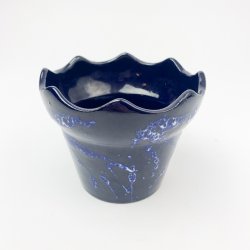 Glasierter Keramik-Blumentopfbertopf