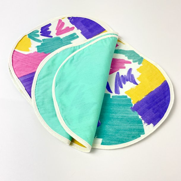 Fire fede 80'er dkkeservietter 