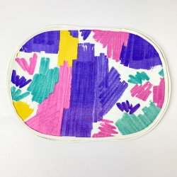 Fire fede 80'er dkkeservietter 