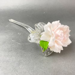 Groe liegende Glasvase