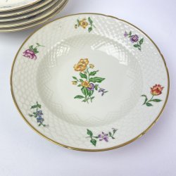 Tiefer Teller - Schsische Blume, B&G Nr. 22