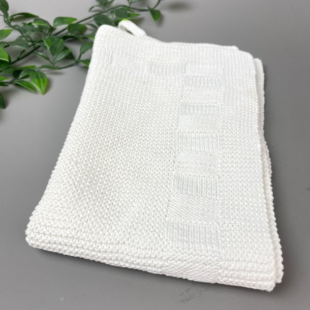 Gestricktes weies Kchenhandtuch  