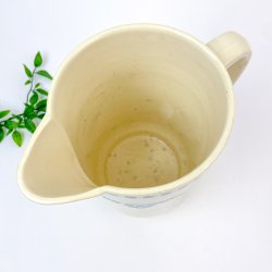 Antikes Waschschssel-Set aus Fayence