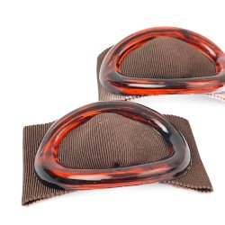 Vintage skoklips med ravfarvet spnde