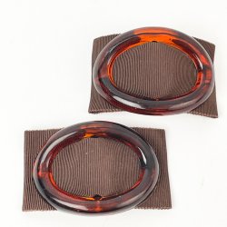 Vintage skoklips med ravfarvet spnde