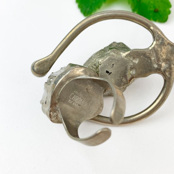 Versilbertes Schmuckset mit Amethyst - Chromica, Dnemark.