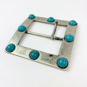 Groer Handgefertigter Grtelschnalle mit Trkisen