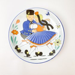 Vintage brnetallerken - Wchtersbach, 50'erne