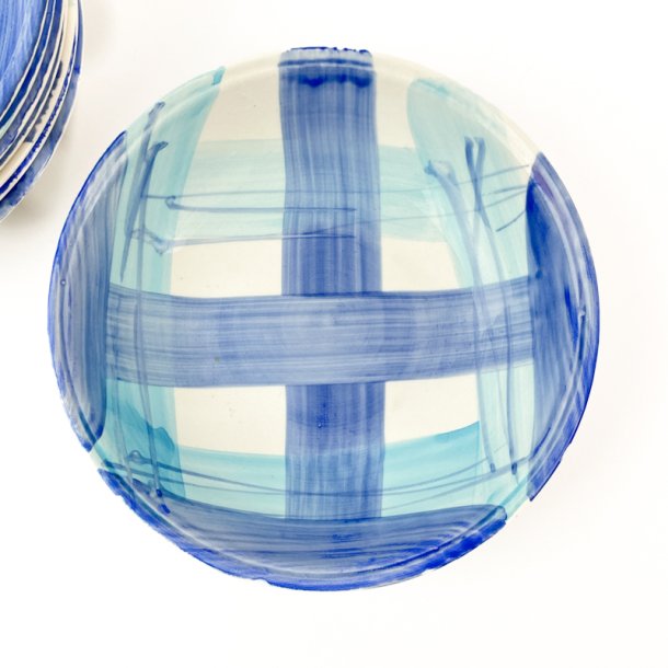 Mslischale mit blauen Karos  