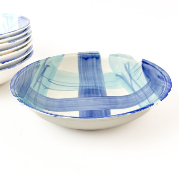 Mslischale mit blauen Karos  
