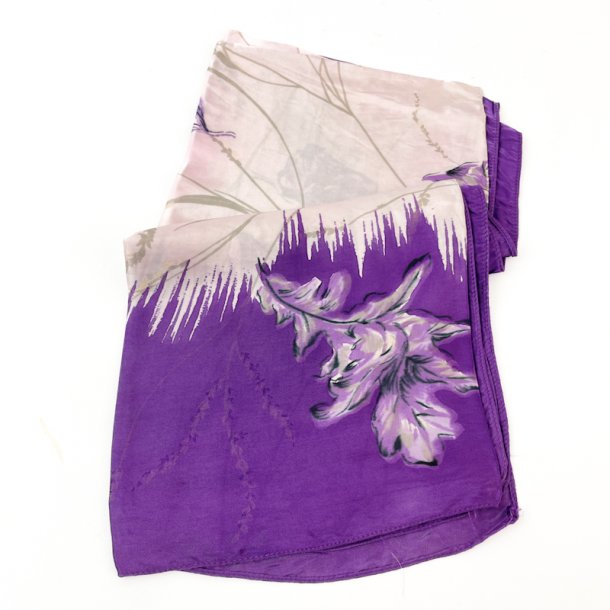 Lila Vintage-Seidenschal