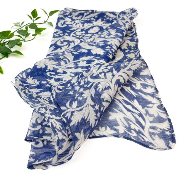 Aflang, mrkebl chiffon scarf