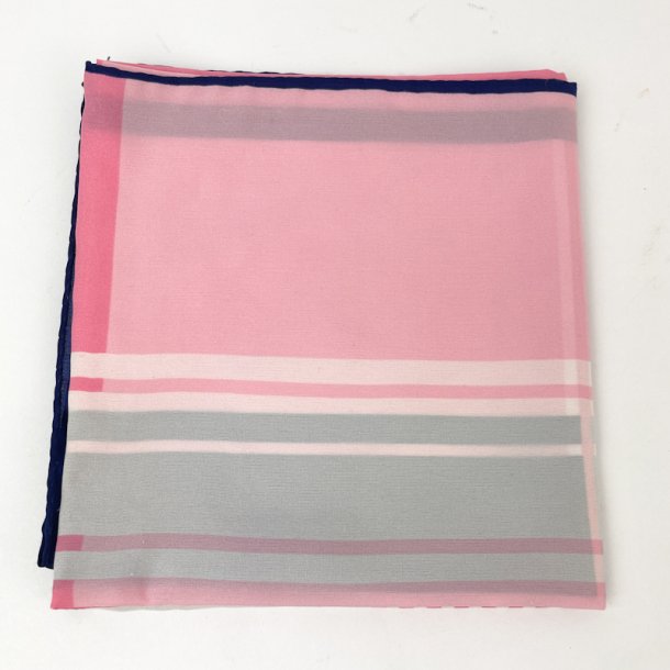 Pink-blaues Vintage-Satintuch