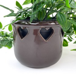 Retro bertopf mit Herzen