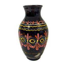 Handbemalte Vintage-Vase mit krftigen Farben