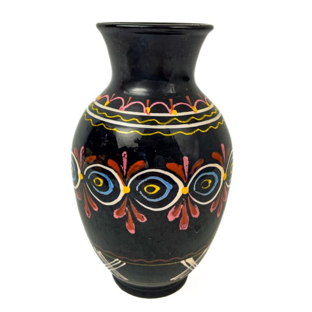Vintage vase med klare farver