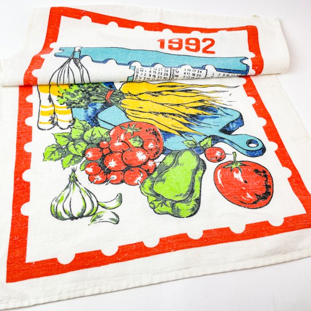 Farverige retro viskestykker  2 stk