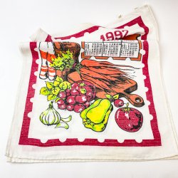 Farverige retro viskestykker  2 stk