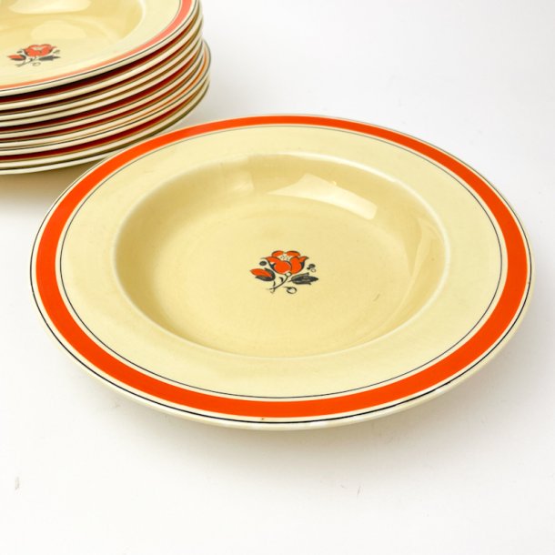 Dyb tallerken - Woods Honey Glaze, England