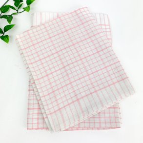 To rosa retro viskestykker