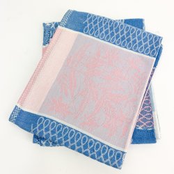 To retro viskestykker i rosa og bl