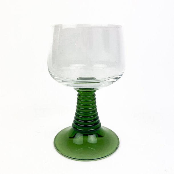 Gr�nt vintage R�mer glas