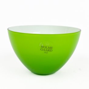 Gr�n vintage Holmegaard sk�l