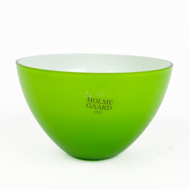 Gr�n vintage Holmegaard sk�l