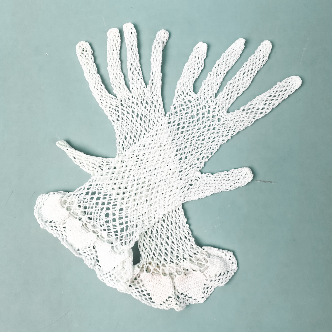 hvide vintage dame handsker - - Nuvo - & Vintage