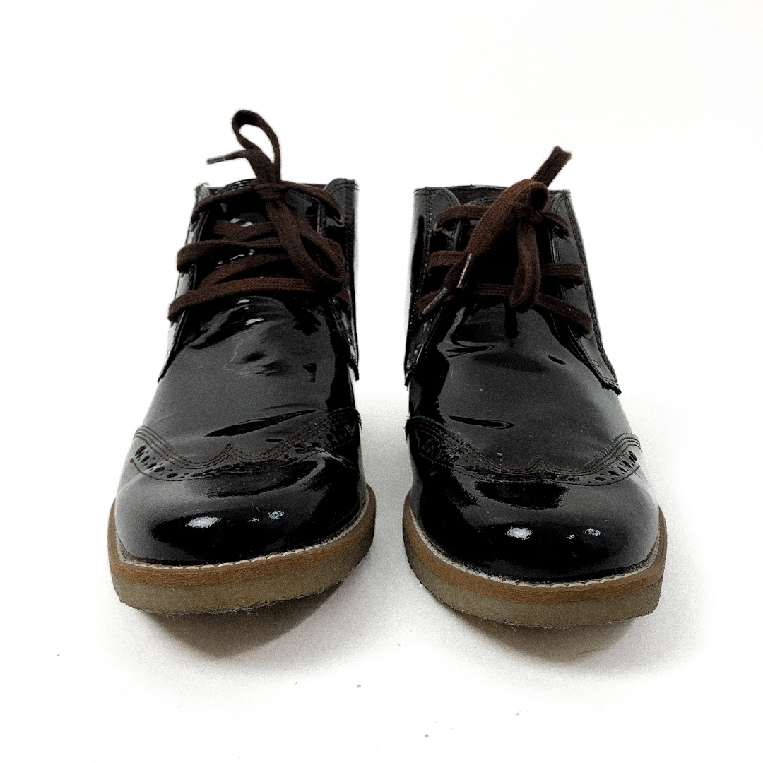 Trænge ind Byen samvittighed Brune herre lakstøvler. Str 42 - Sko - Art Nuvo - Antik & Vintage